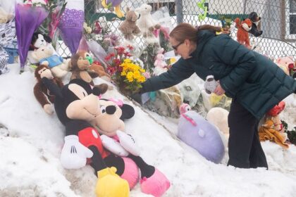 Flowers, teddy bears and tears as Canada mourns a horrific incident at a Quebec day care