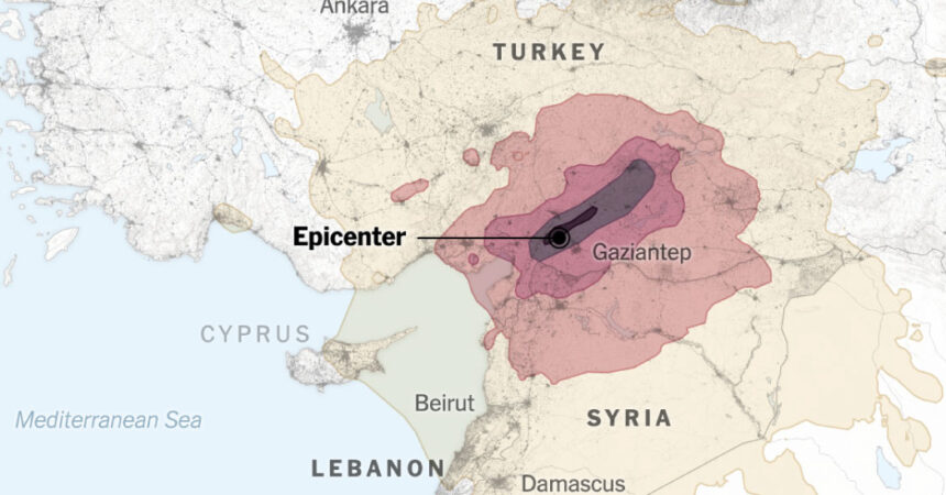 Map: 7.8-Magnitude Earthquake Strikes Turkey, Syria, Lebanon and Israel