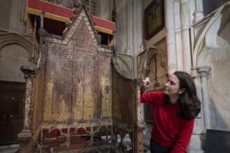 A 700-year-old chair is getting a facelift for King Charles III's coronation