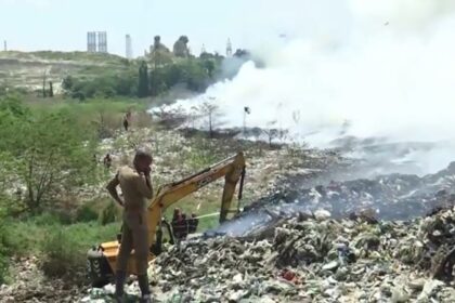 Bhramapuram: One of India's trash mountains is on fire again and Kochi residents are choking on toxic fumes