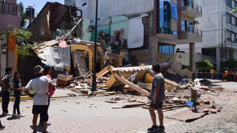 Ecuador earthquake kills at least 16 people