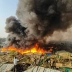 Fire in Rohingya refugee camp leaves thousands homeless