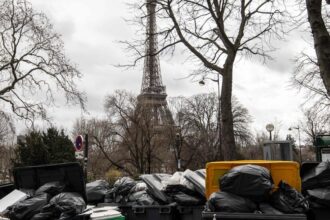 Garbage Piles Up in Protest Against France’s Pension Change