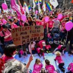 Hundreds protest clampdown on same-sex parents in Milan