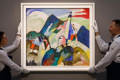 Kandinsky painting recovered by Holocaust victims' heirs sets auction record at nearly $45 million