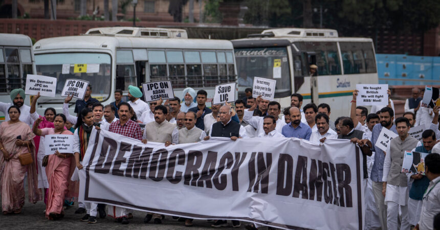 Protests Erupt as Opposition Leader Is Expelled from India’s Parliament