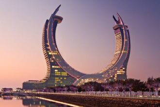 Raffles and Fairmont Doha: The hotel shaped like gigantic swords