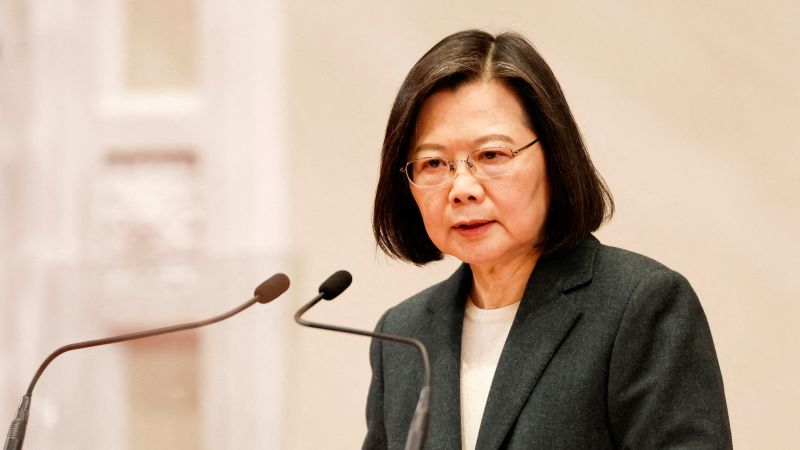 Taiwan's President Tsai to transit US, but no word on meeting with Speaker McCarthy