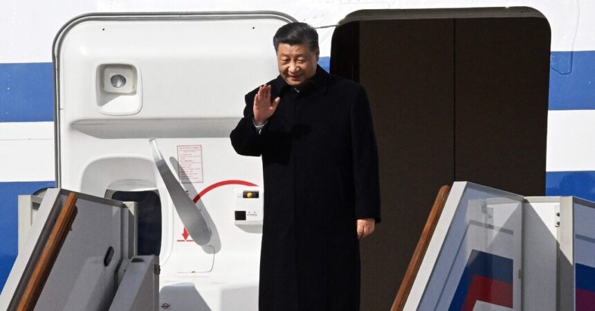 Xi Arrives in Moscow to Meet Putin