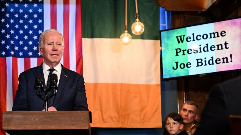 Biden basks in Ireland's welcome as he highlights personal and political ties