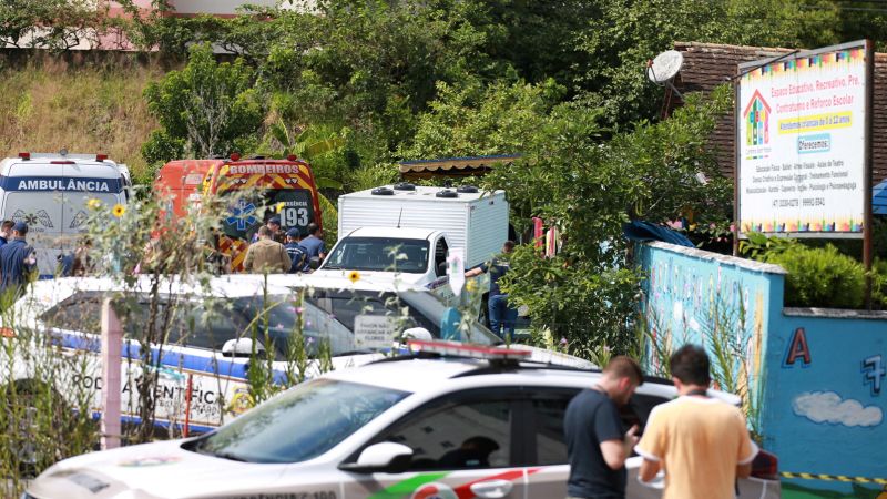 Brazil preschool attack: Man kills four children at day care center in in Blumenau