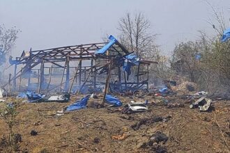 Horrific aftermath of Myanmar junta airstrike that killed 100 in central Sagaing region