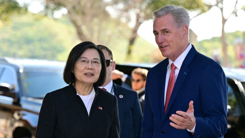 Kevin McCarthy meets with Taiwan President Tsai Ing-wen amid China threats