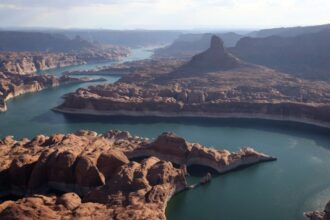 Lake Powell's total capacity is shrinking, report shows