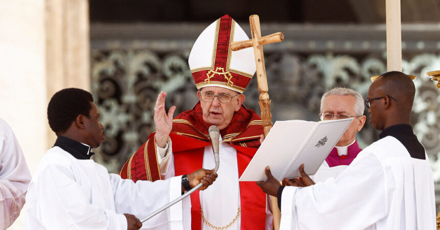 Pope Francis Leads Palm Sunday Mass After Hospital Stay