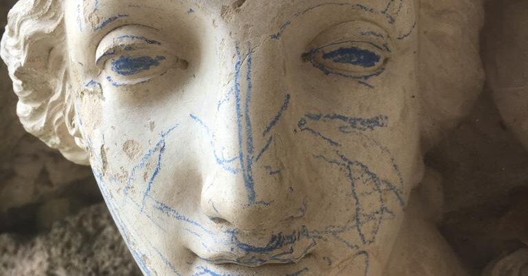 Statue Is Defaced in England After Children Were Given Crayons