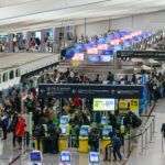 crowded airport