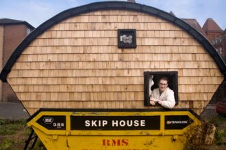 This 28-year-old pays $62 a month to live in a dumpster he built for $5,000—take a look inside