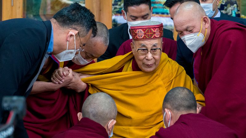 Tibetan leader defends Dalai Lama after video kissing boy on the lips in India