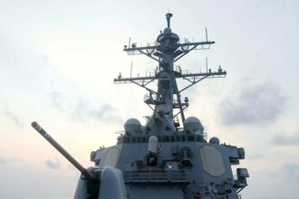 US Navy's USS Milius sails near South China Sea island militarized by China