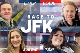 What's the fastest way to get to JFK airport? Watch us race to JFK via train, subway, cab and Blade helicopter