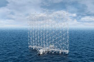 A Norwegian company is working on a wall of floating wind turbines