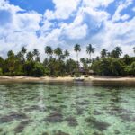 The clear coral waters off the Coral Coast.