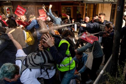 French police fire tear gas at climate protesters
