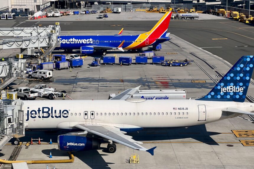 JetBlue AIrbus A320 Southwest Boeing 737 LaGuardia LGA