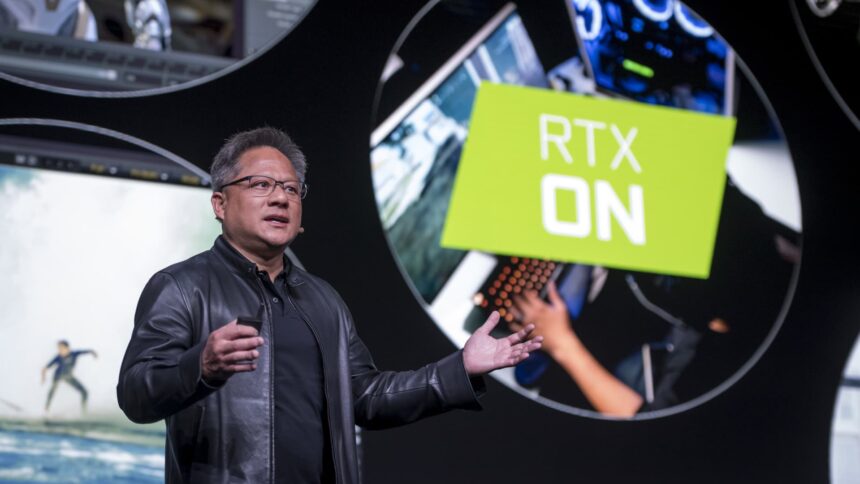 Nvidia shares surge to record close with 24% rally