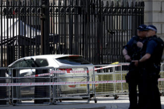 Police Investigate Car Crash Into Downing Street Gates