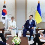 Ukraine’s First Lady Visits Seoul, Requesting Nonlethal Military Aid