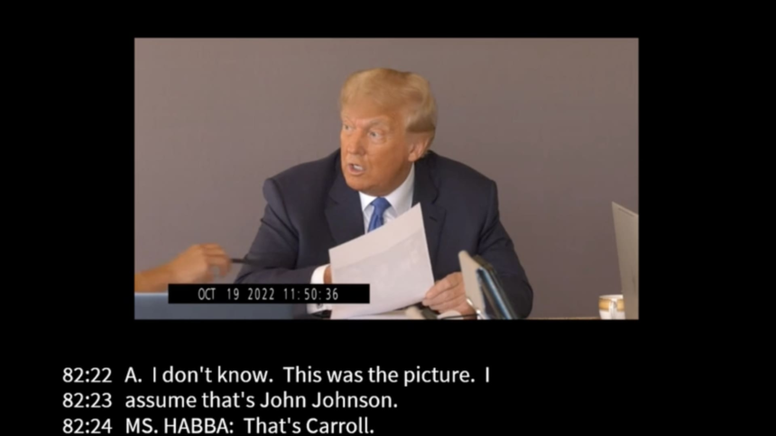 Watch Trump deposition video in E. Jean Carroll rape case