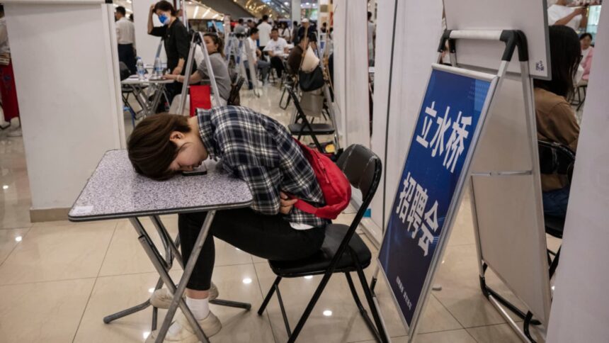 China's youth unemployment hits a fresh record high in May, major data disappoint