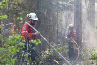 Firefighters Battle Blazes in British Columbia