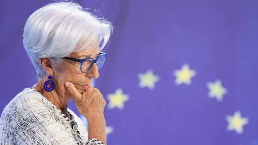 Lagarde says inflation still too high in euro area, cannot declare victory yet