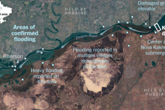 Mapping the Flooding From the Dam Breach in Southern Ukraine