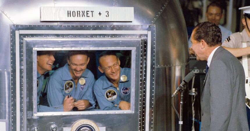 NASA’s Apollo 11 Moon Quarantine Was Mostly for Show, Study Says