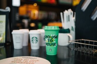 Starbucks has a coffee-cup climate issue as mobile, drive-thru booms