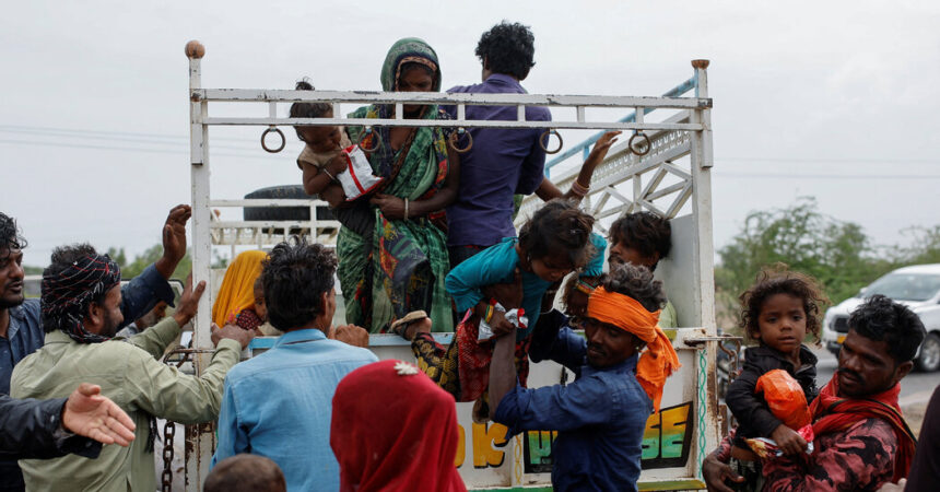 Thousands Evacuate India and Pakistan Ahead of Cyclone Biparjoy