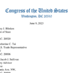 U.S. Lawmakers’ Letter on South Africa to Biden