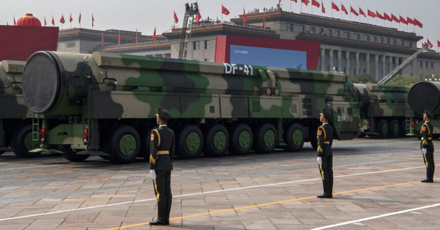 U.S. Warns China on Nuclear Rivalry and Vows to Keep Patrolling Region