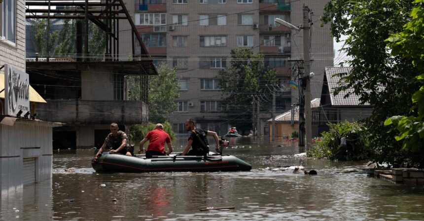 Ukraine Dam Collapse Brings Floodwater to Kherson