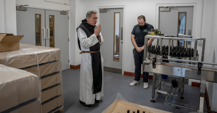 An English Brewery Overseen by Monks