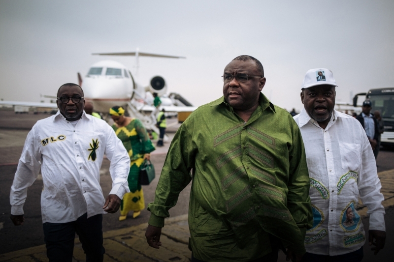 The Congolese defence minister Jean-Pierre Bemba in Kinshasa in June 2019.