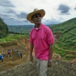 Edouard Mwangachuchu, founder and former director of SMB, in the mining territory of Masisi, in 2011