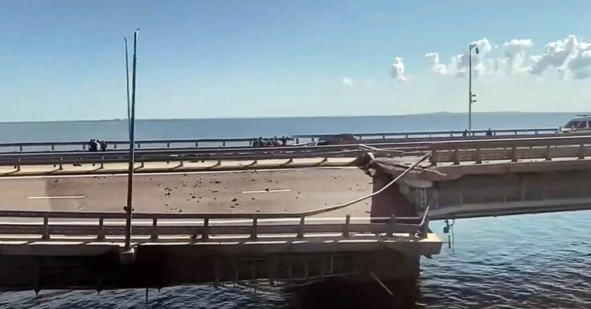 Explosions Damage Crimea Bridge as Russia Blames Ukraine for Attack