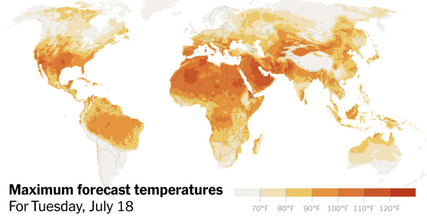 Global Heat Map: Tracking Extreme Heat Across Europe and Asia