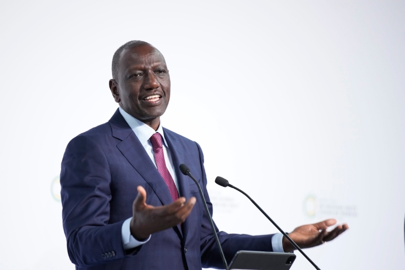 President of Kenya William Ruto speaks during a joint press conference at the end of the New Global Financial Pact Summit, Paris, France, on 23 June 2023.