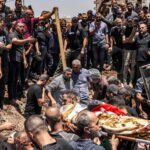 Mass Funeral Held for Palestinians Killed in Israeli Raid